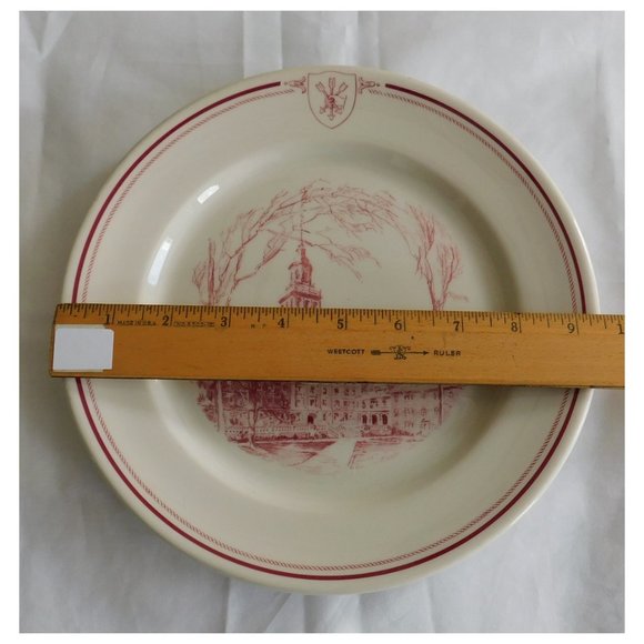Institutional Dinnerware Harvard University Dinner Plate 9.5" Shenango China - Picture 3 of 4